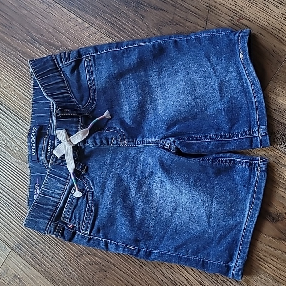 Vigoss Jean Shorts, Size S (7/8), Denim, Blue, Soft, Mid-Length